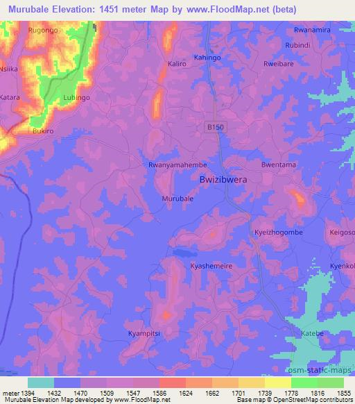 Murubale,Uganda Elevation Map