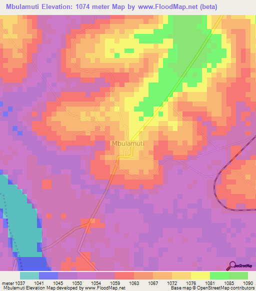 Mbulamuti,Uganda Elevation Map
