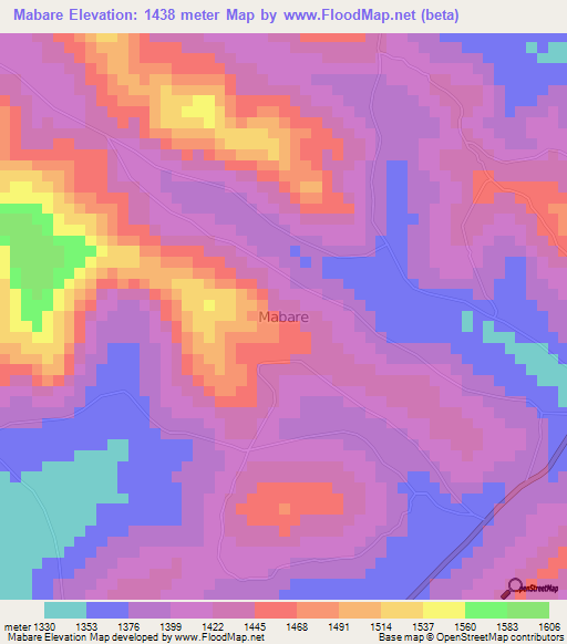 Mabare,Uganda Elevation Map