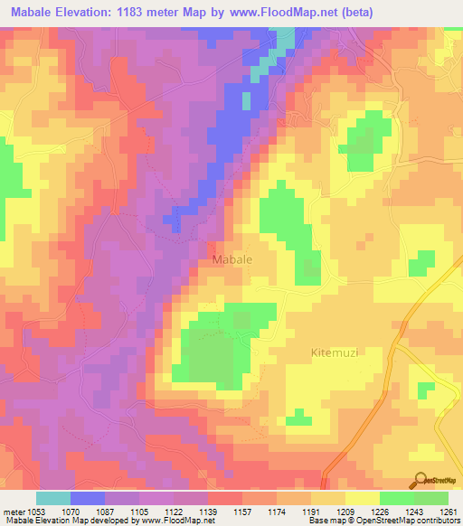 Mabale,Uganda Elevation Map