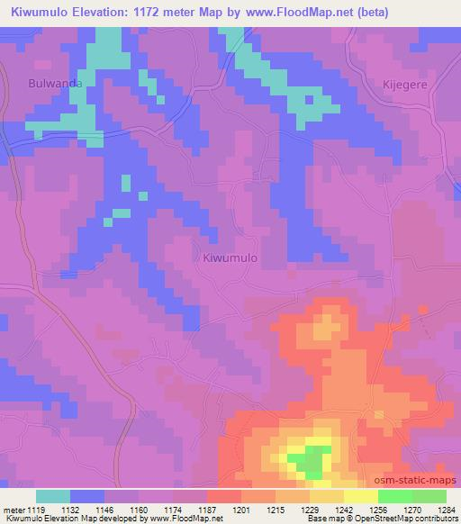 Kiwumulo,Uganda Elevation Map