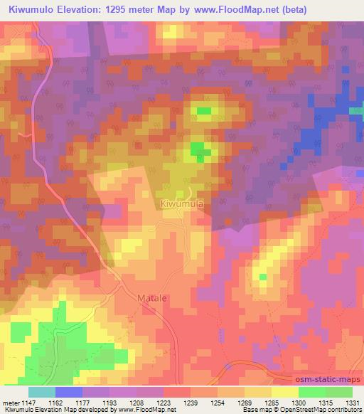 Kiwumulo,Uganda Elevation Map