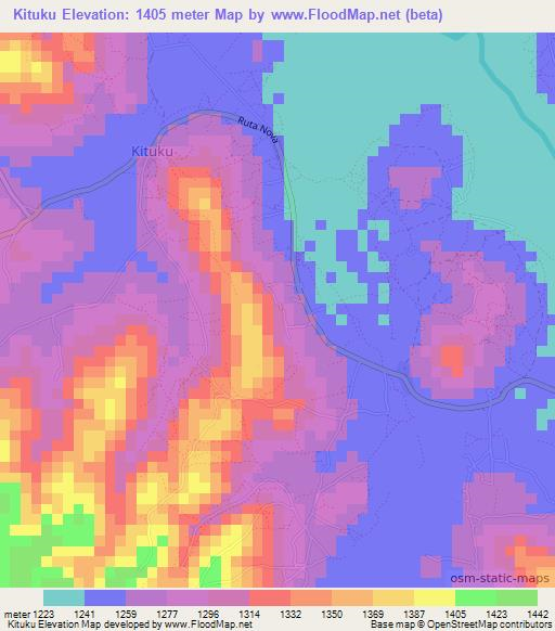 Kituku,Uganda Elevation Map