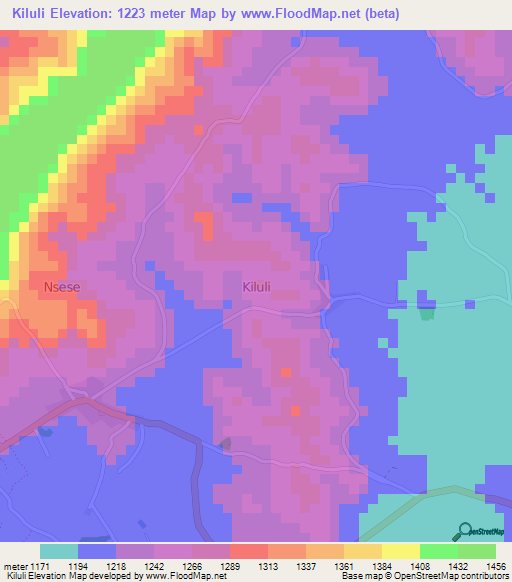 Kiluli,Uganda Elevation Map