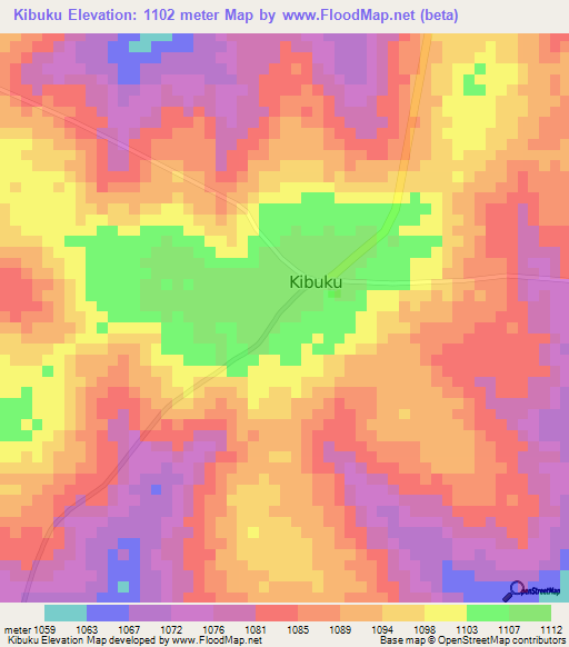 Kibuku,Uganda Elevation Map
