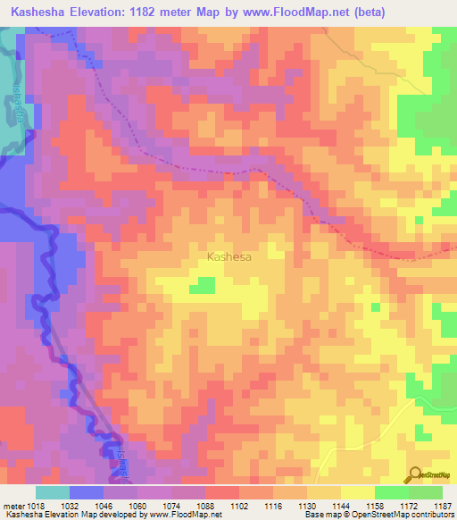 Kashesha,Uganda Elevation Map