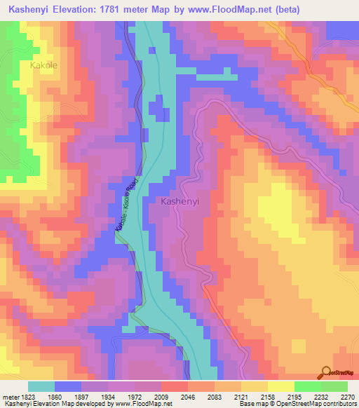 Kashenyi,Uganda Elevation Map