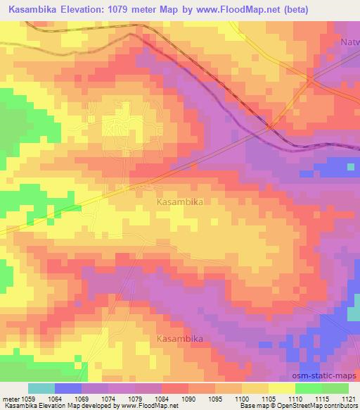 Kasambika,Uganda Elevation Map