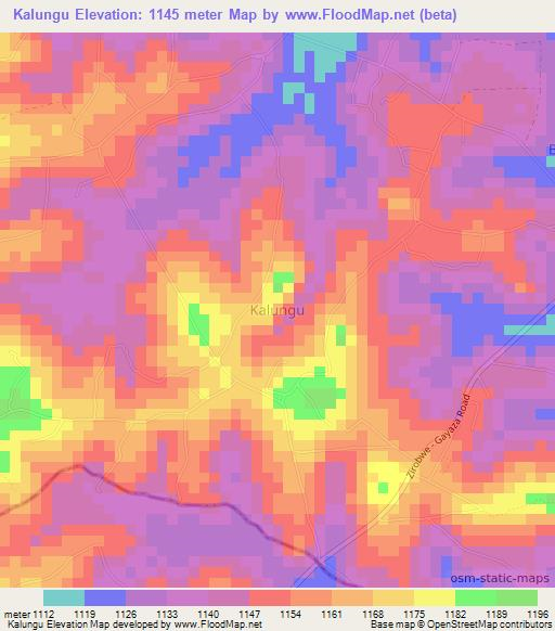 Kalungu,Uganda Elevation Map