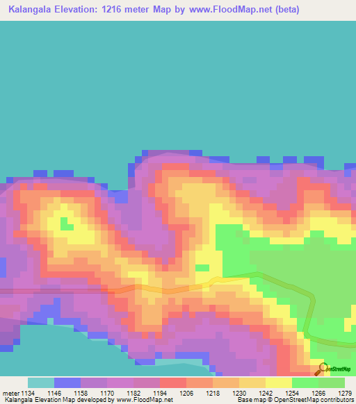 Kalangala,Uganda Elevation Map