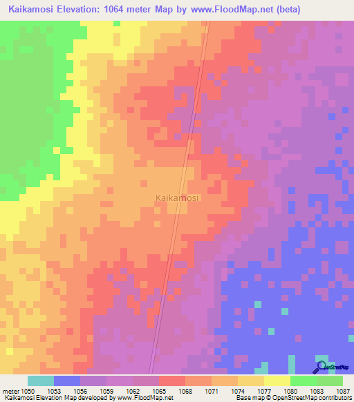 Kaikamosi,Uganda Elevation Map