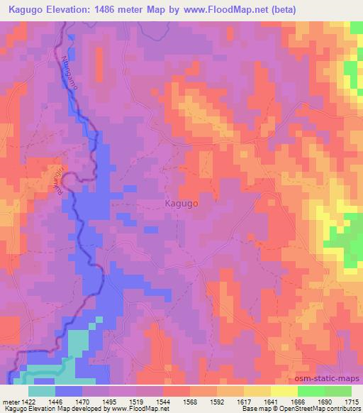 Kagugo,Uganda Elevation Map