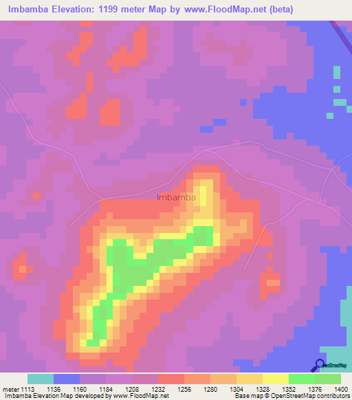 Imbamba,Uganda Elevation Map