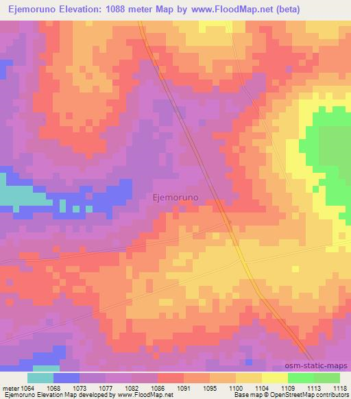 Ejemoruno,Uganda Elevation Map