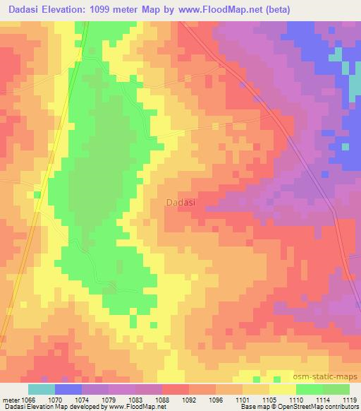 Dadasi,Uganda Elevation Map
