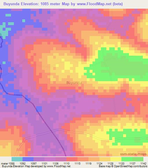 Buyunda,Uganda Elevation Map