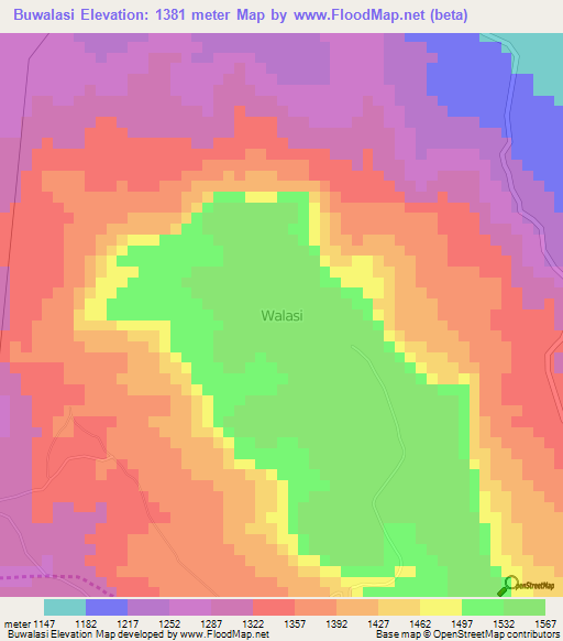Buwalasi,Uganda Elevation Map