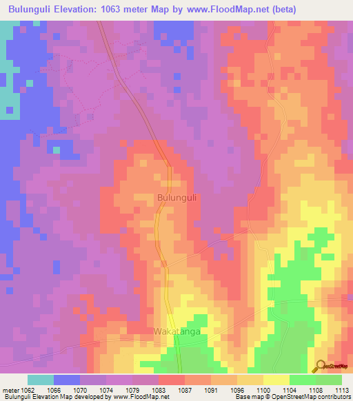 Bulunguli,Uganda Elevation Map