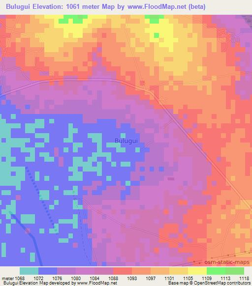 Bulugui,Uganda Elevation Map
