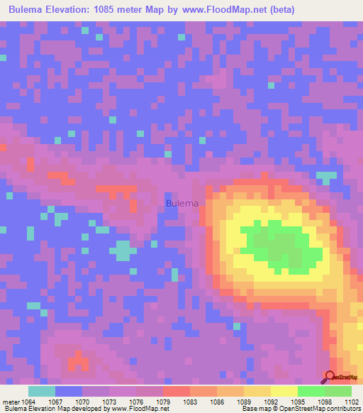 Bulema,Uganda Elevation Map
