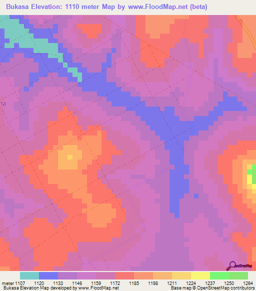 Bukasa,Uganda Elevation Map