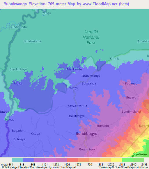 Bubukwanga,Uganda Elevation Map