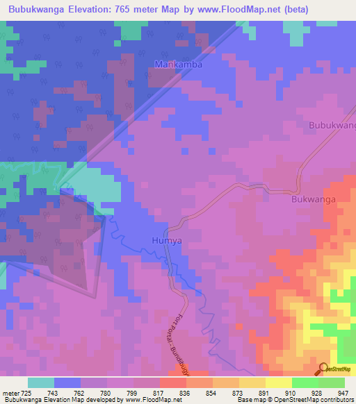 Bubukwanga,Uganda Elevation Map