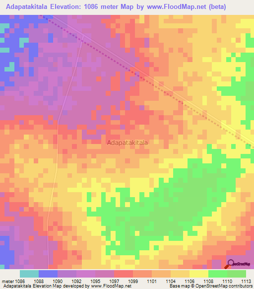 Adapatakitala,Uganda Elevation Map
