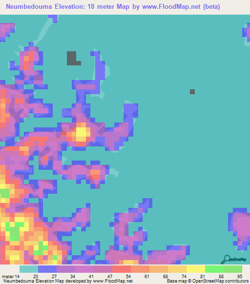 Neumbedouma,Gabon Elevation Map