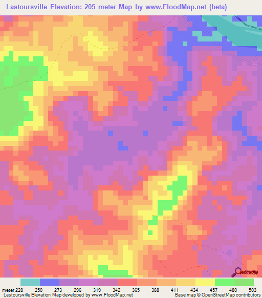 Lastoursville,Gabon Elevation Map