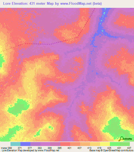 Lore,Chad Elevation Map