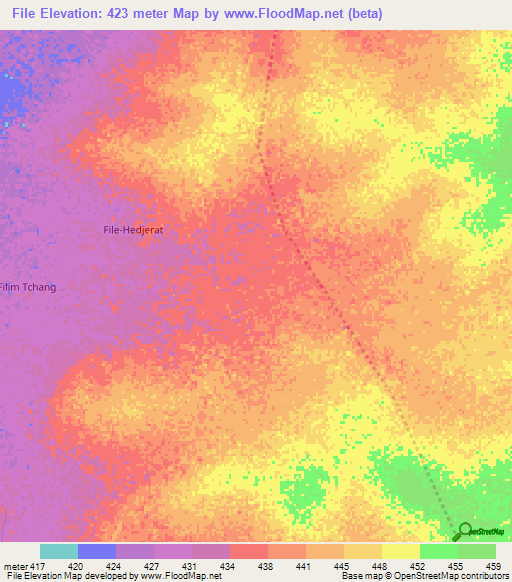 File,Chad Elevation Map
