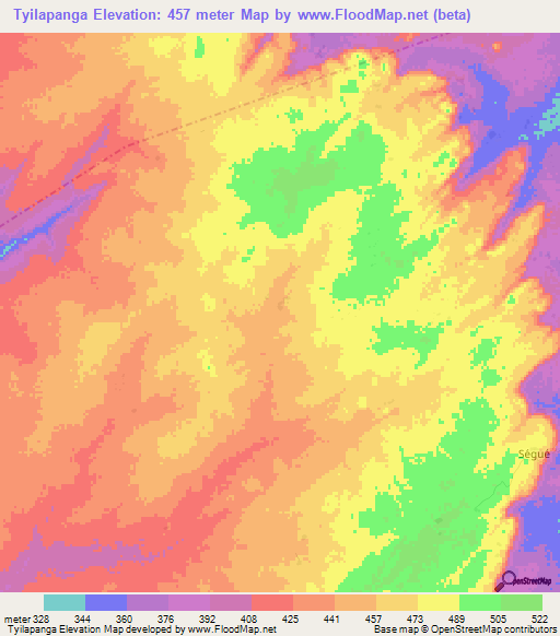 Tyilapanga,Mali Elevation Map