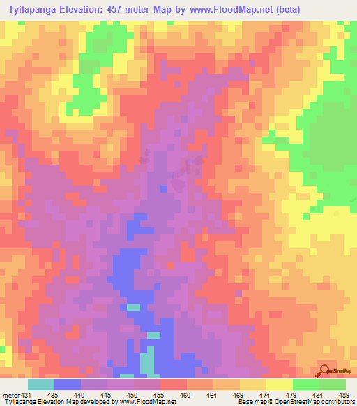 Tyilapanga,Mali Elevation Map
