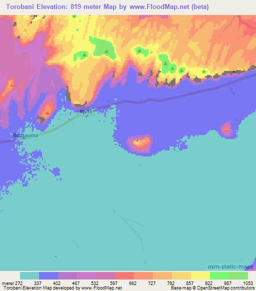 Torobani,Mali Elevation Map