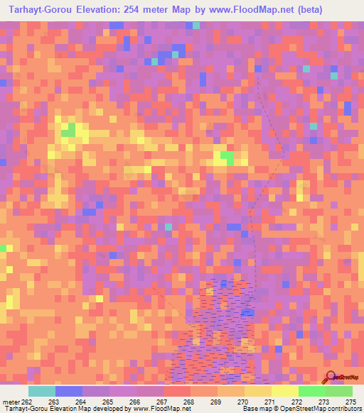 Tarhayt-Gorou,Mali Elevation Map