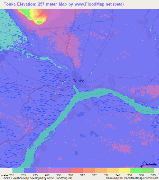 Tonka,Mali Elevation Map