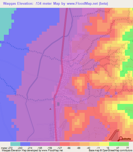 Waqqas,Jordan Elevation Map