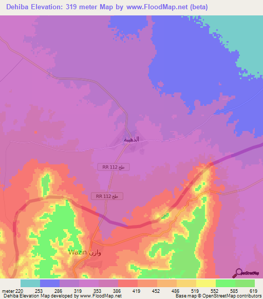 Dehiba,Tunisia Elevation Map
