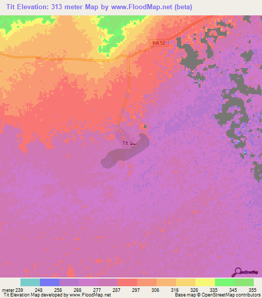 Tit,Algeria Elevation Map