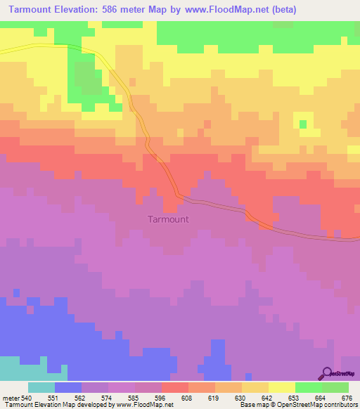 Tarmount,Algeria Elevation Map