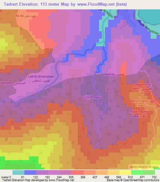 Tadrart,Algeria Elevation Map