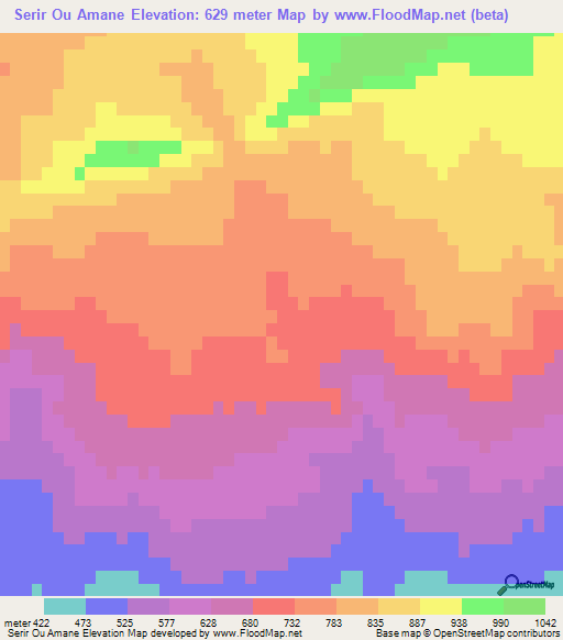 Serir Ou Amane,Algeria Elevation Map