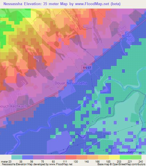 Nessassha,Algeria Elevation Map