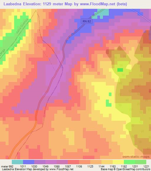 Laabedna,Algeria Elevation Map