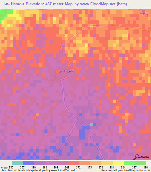 I-n- Hamou,Algeria Elevation Map