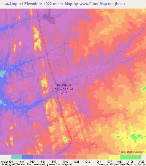 I-n-Amguel,Algeria Elevation Map