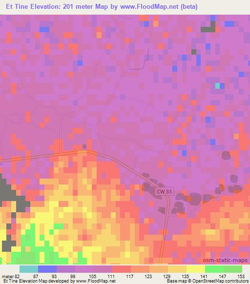 Et Tine,Algeria Elevation Map