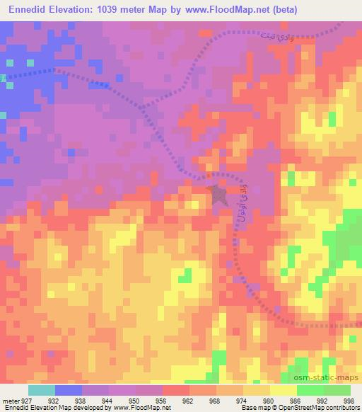 Ennedid,Algeria Elevation Map