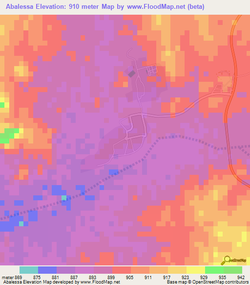 Abalessa,Algeria Elevation Map